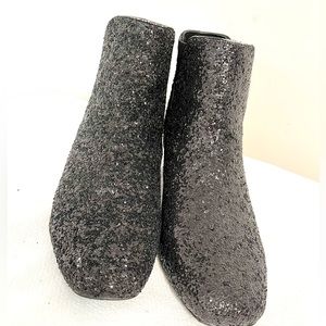 12M Black Dazzle Glitter Chelsea Boot